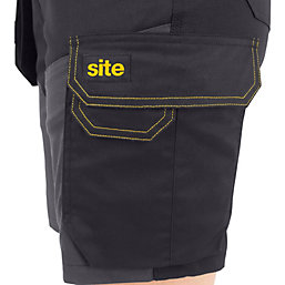 Site Kilani Womens Shorts Black/Grey Size 8