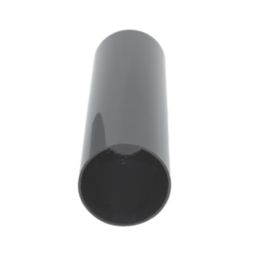 FloPlast  Round Rainwater Downpipes Anthracite Grey 68mm x 2.5m 6 Pack