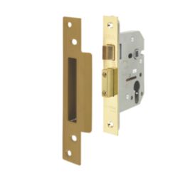 ERA  Polished Brass Euro Sashlock 76mm Case - 56mm Backset