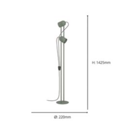 Eglo Tilston Floor Lamp Green