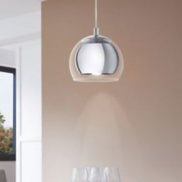 Eglo Rocamar Single Pendant Light Chrome