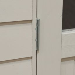 Forest FRA46CRIN 5' x 6' 6" (Nominal) Apex Overlap Timber Shed with Assembly