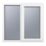 Crystal  Right-Hand Opening Obscure Double-Glazed Casement White uPVC Window 1190mm x 1115mm