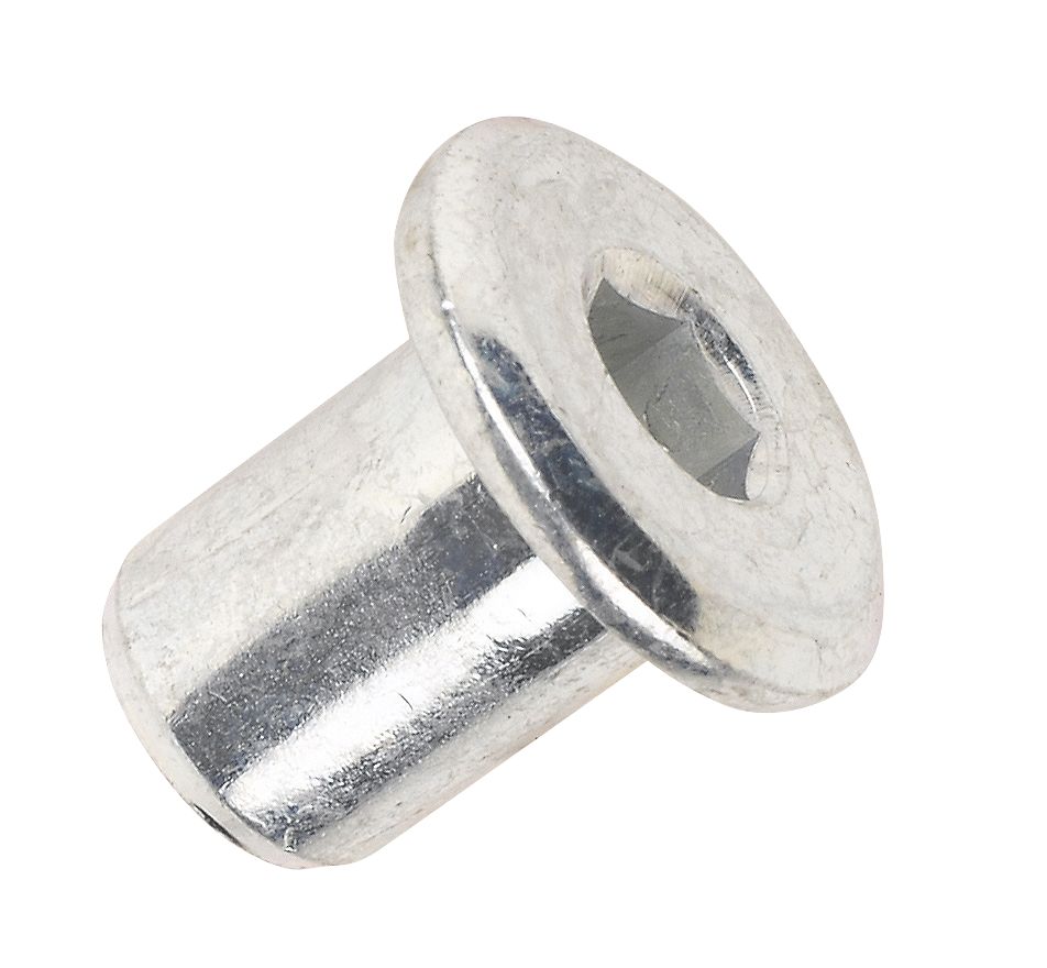 Joint Connector Nuts M6 x 12mm 50 Pack Screwfix