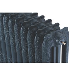 Arroll 760mm x 914mm 5405BTU Anthracite Cast Iron 3 Column Radiator