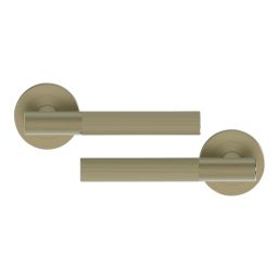 Cooke & Lewis Damgano Lever on Rose Door Handles Pair Antique Brass