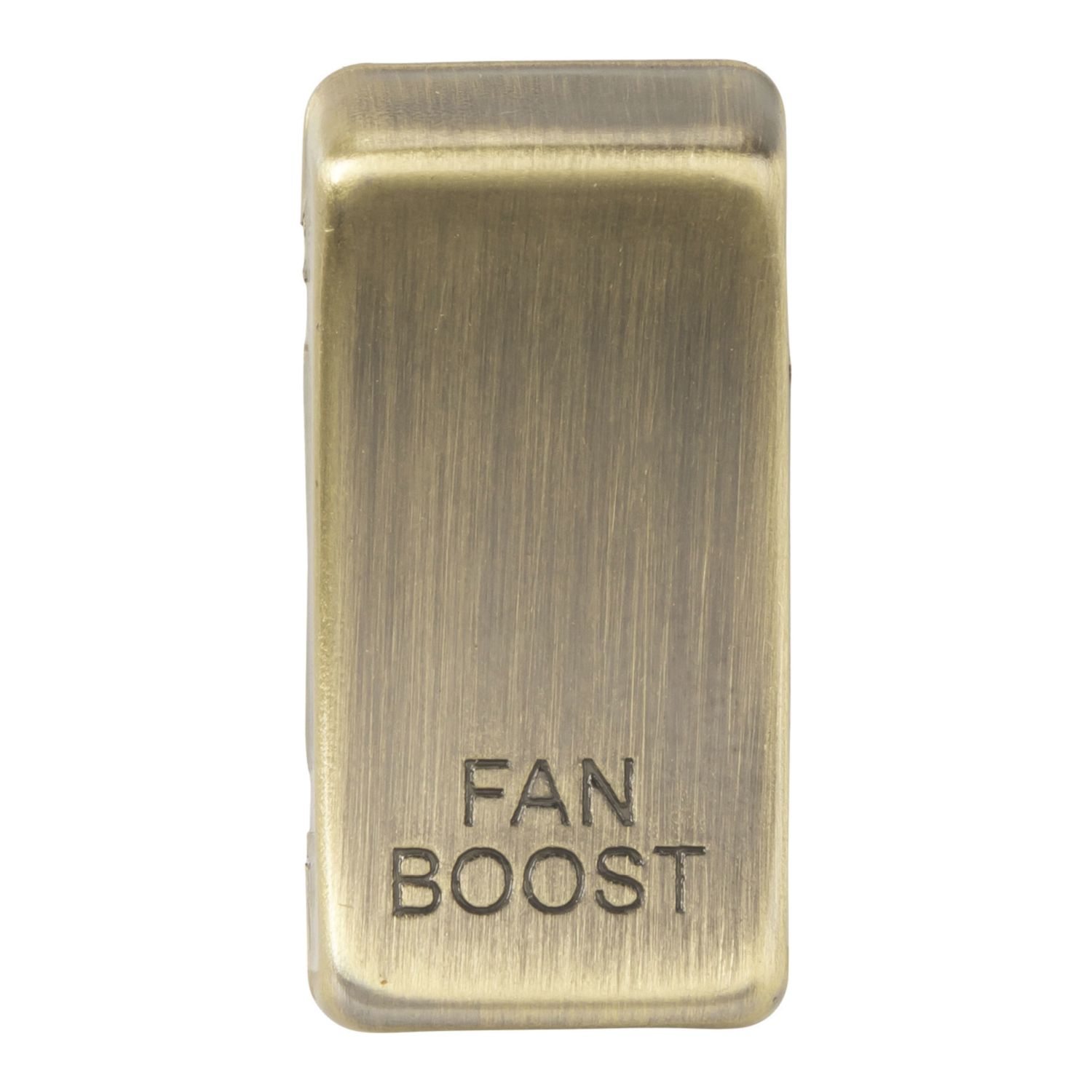 Knightsbridge 'FAN BOOST' Switch Cover Antique Brass (835CR)