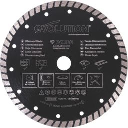 Refurb Evolution RAGEBLADE185DIAMOND Masonry Diamond Turbo Blade 185mm x 20mm