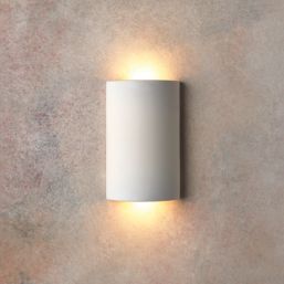 Saxby  LED Plaster Up & Down Wall Light White 4W 460lm
