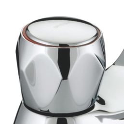 Bristan Club Chrome-Plated 71mm Deck Mounted Round Head 2 Tap Holes Bath Mixer Tap