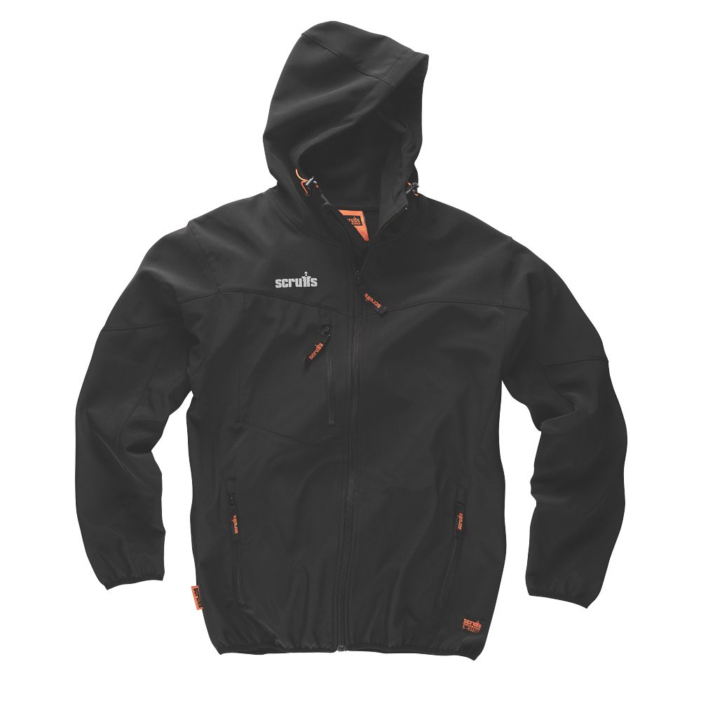 Scruffs T54854 Worker Softshell Jacket Black XX Large 50 Chest - Screwfix