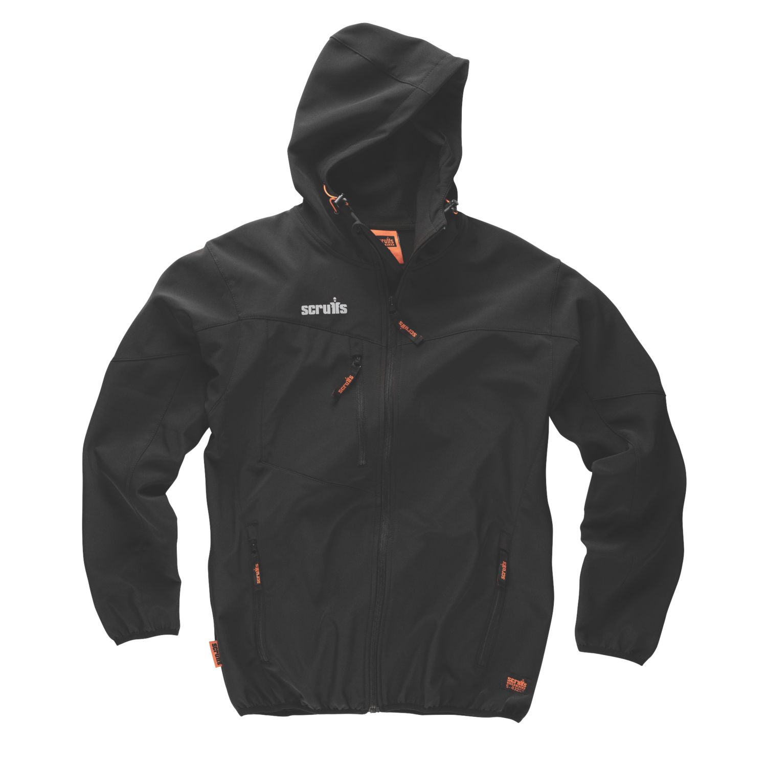 Scruffs Worker Softshell Jacket Black 2X Large 50" Chest (835JJ)