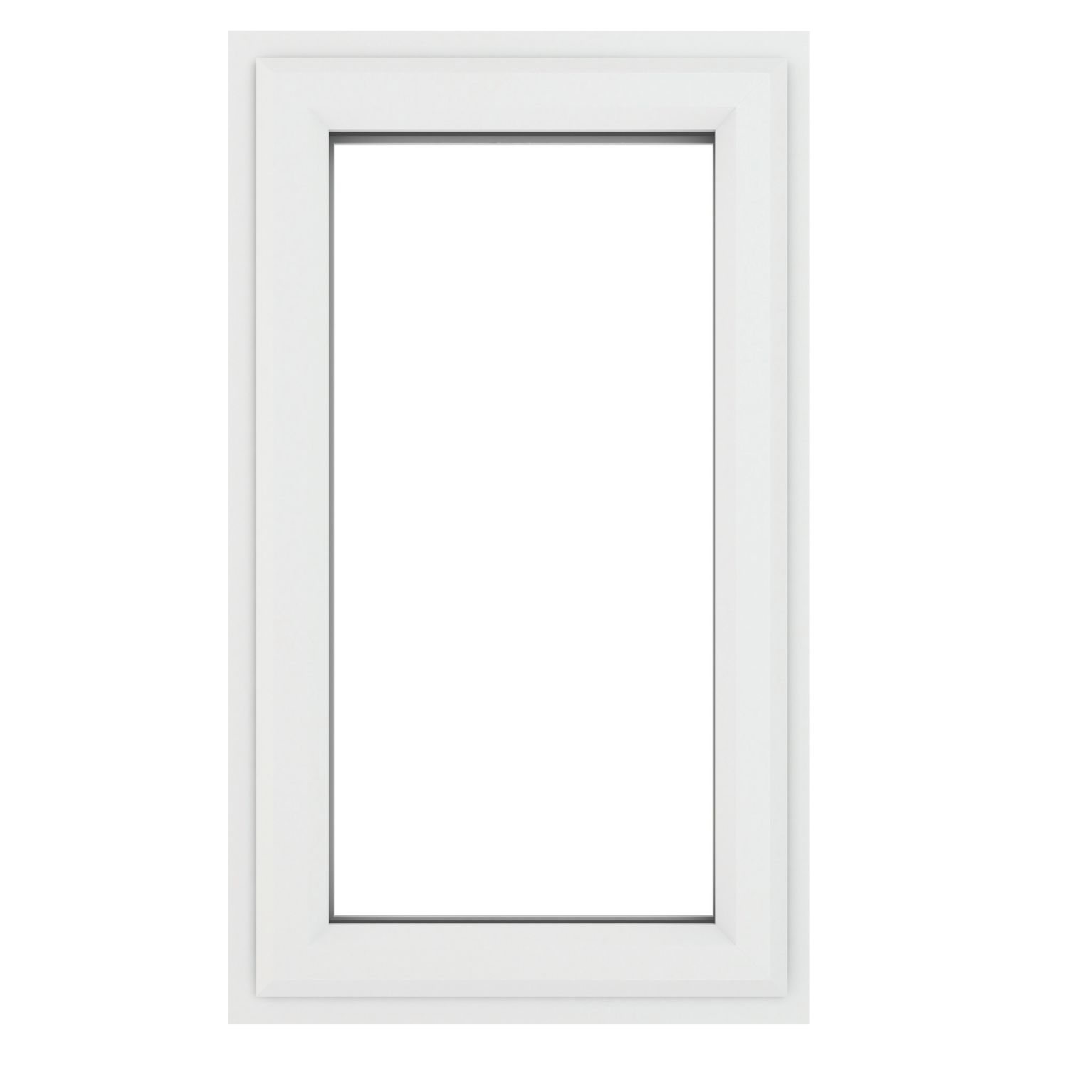 Crystal Right-Hand Opening Clear Double-Glazed Casement White uPVC Window 610mm x 1040mm (835JP)