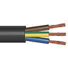 Time 2183Y Black 3-Core 0.75mm² Flexible Cable 25m Drum