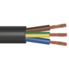 Time 2183Y Black 3-Core 0.75mm² Flexible Cable 25m Drum