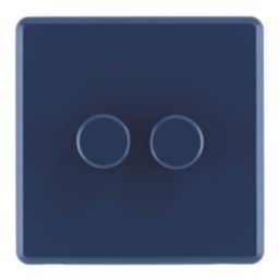 Arlec  2-Gang 2-Way LED Dimmer Switch  Blue