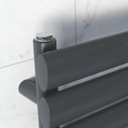 Ximax 1164mm x 600mm 2273BTU Anthracite Flat Designer Towel Radiator