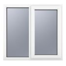 Crystal  Right-Hand Opening Obscure Double-Glazed Casement White uPVC Window  905mm x 965mm
