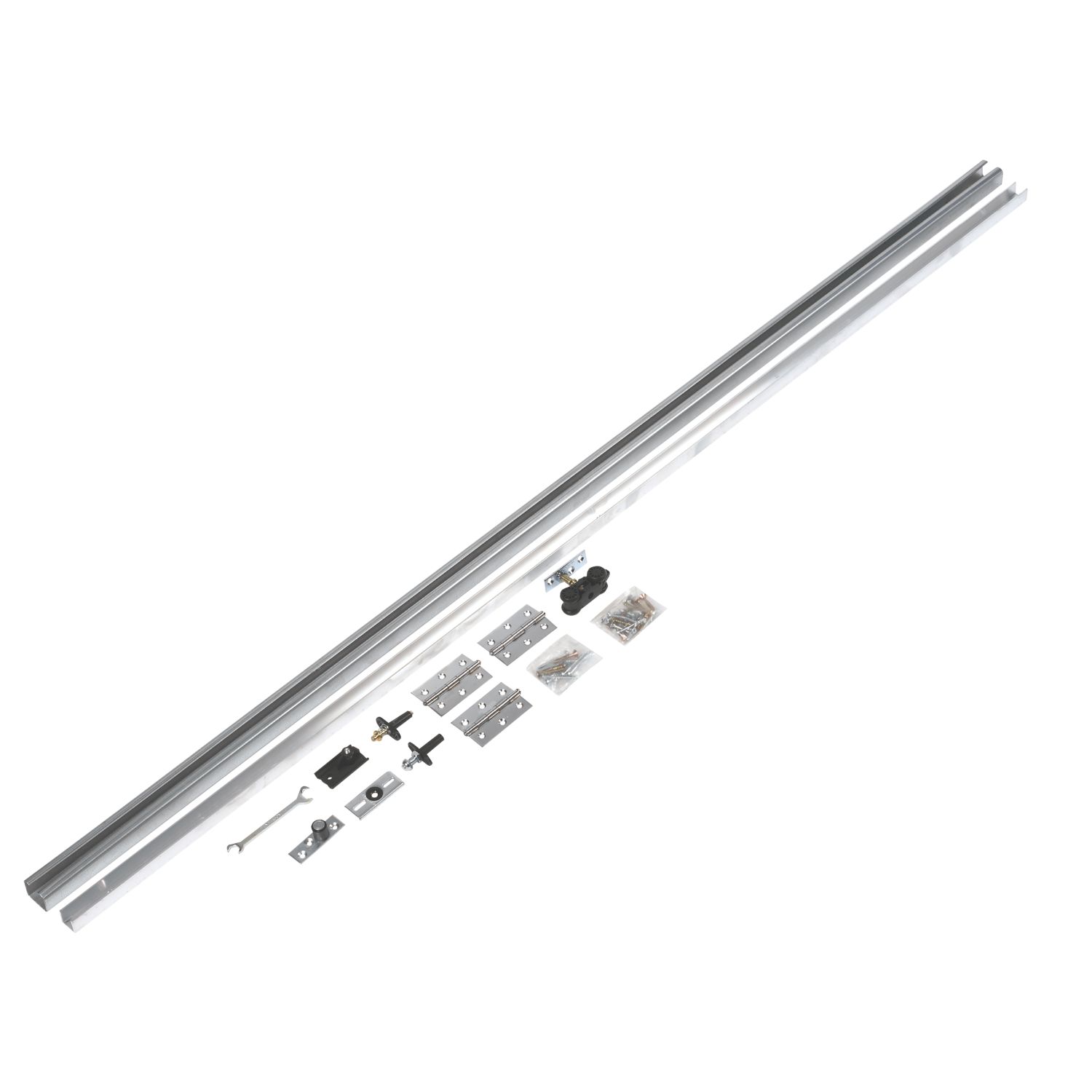 Henderson Husky 40 HF40/15 2-Door Folding Track System Silver 1538mm (8369J)