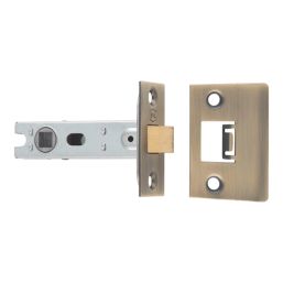 Smith & Locke Skiddaw Door Handle, Latch & Hinge Set Antique Brass 6 Pcs