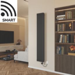 Azur Duke 1200W 3-Column Electric Radiator 1600mm x 290mm Anthracite ...