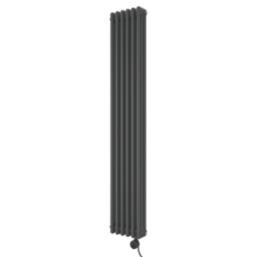 Azur Duke 1200W 3-Column Electric Radiator 1600mm x 290mm Anthracite 4095BTU