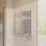 Flomasta 800mm x 600mm 853BTU Chrome Curved Electric Towel Radiator
