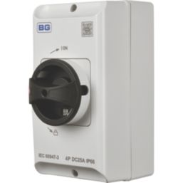 British General  25A 4-Pole Rotary Isolator Switch NO