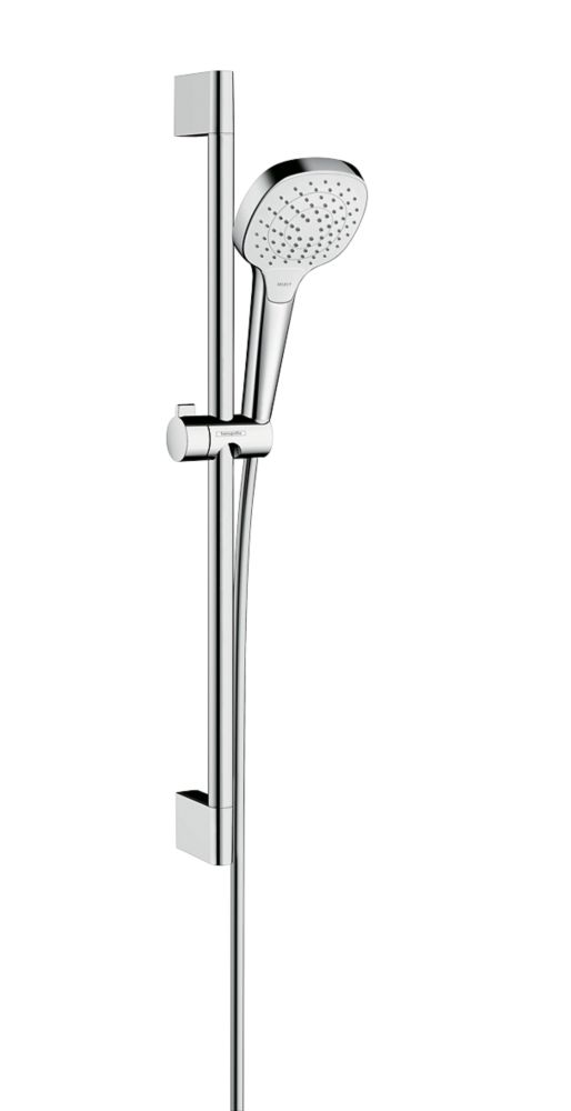 Hansgrohe Croma Select E Vario EcoSmart Shower Kit Chrome / White - 8