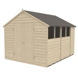 Forest  8' x 10' (Nominal) Apex Overlap Timber Shed with Assembly