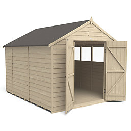 Forest  8' x 10' (Nominal) Apex Overlap Timber Shed with Assembly