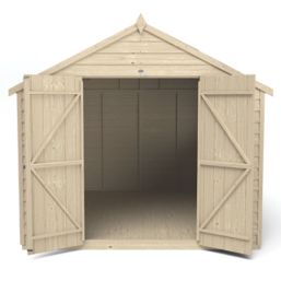 Forest  8' x 10' (Nominal) Apex Overlap Timber Shed with Assembly