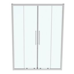 Ideal Standard I.life Semi-Framed Rectangular Sliding Shower Doors Silver 1500mm x 2005mm