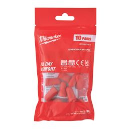 Milwaukee  38dB Disposable Foam Ear Plugs 10 Pairs