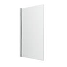 Neo Semi-Framed Polished Chrome Hinged Bath Screen Universal Application (Non-Handed) 780mm x 1400mm