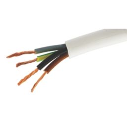 Time 3094Y White 4-Core 0.75mm² Heat Resistant Cable 10m Coil