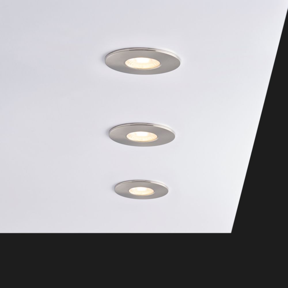 Saxby CosmosMidi Bezel Satin Nickel - Screwfix