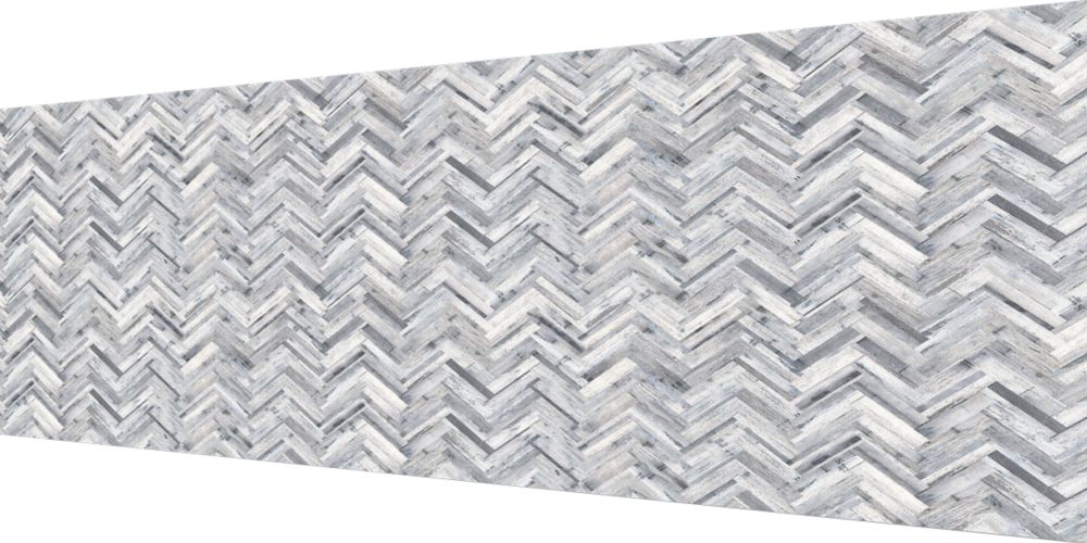 Splashwall  White / Grey Matt MDF Splashback 2440mm x 1220mm x 9mm
