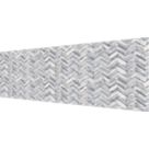 Splashwall  White/Grey Matt MDF Splashback 2440mm x 1220mm x 9mm