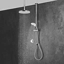 Mira Mode Dual HP/Combi Ceiling-Fed Chrome Thermostatic Digital Mixer Shower