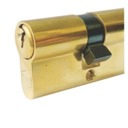 Smith & Locke  6-Pin Cylinder Thumbturn Lock 45-50 (95mm) Polished Brass