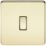 Knightsbridge  10AX 1-Gang 2-Way Light Switch  Polished Brass