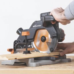 Evolution R185CMS-Li 185mm 18V Li-Ion EXT  Cordless Single-Bevel  Compound Mitre Saw - Bare