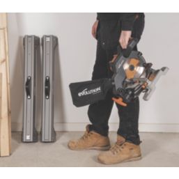Evolution R185CMS-Li 185mm 18V Li-Ion EXT  Cordless Single-Bevel  Compound Mitre Saw - Bare