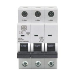 MK Sentry  20A 3-Pole C Curve 3-Phase MCB
