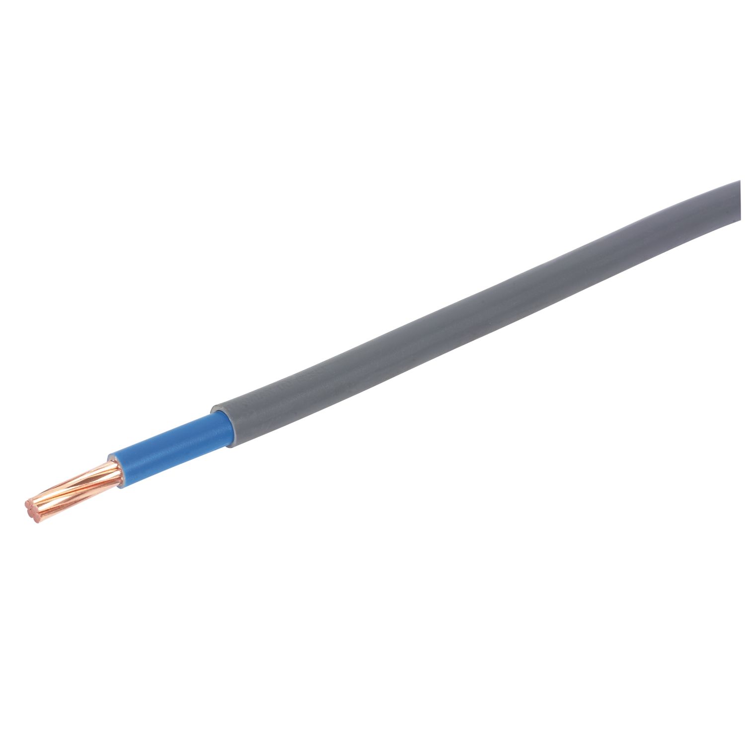 Prysmian 6181Y Grey 1-Core 25mm² Meter Tails Cable 5m Coil (83735)
