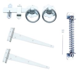 Hardware Solutions Ring Gate Latch Kit Silver