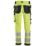 Snickers 6243 Hi-Vis Work Trousers Yellow 38" W 32" L