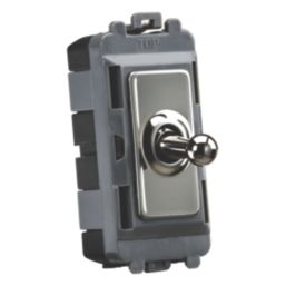 Knightsbridge  20AX Grid SP Control Switch Black Nickel