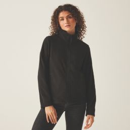 Regatta Micro Womens Fleece Black Size 16